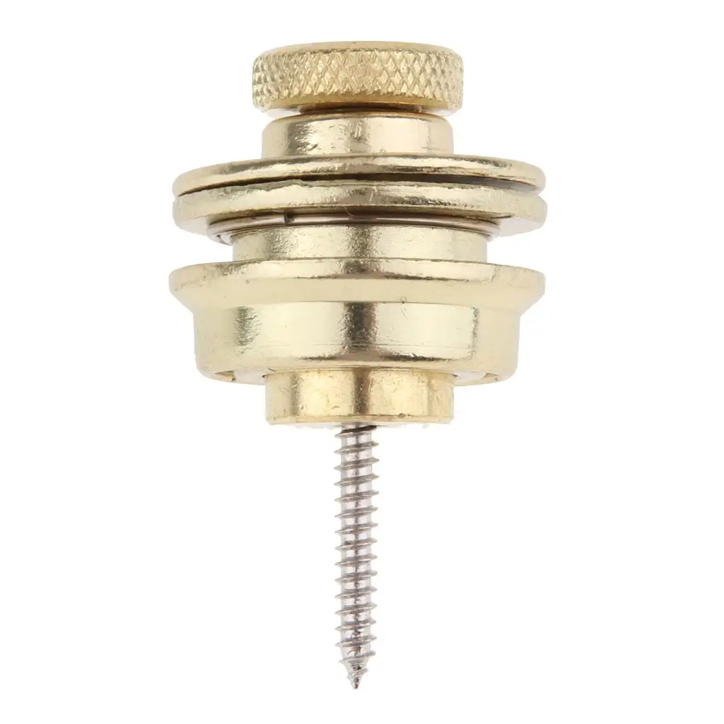 Straplock Guitar Button Metal Lock System Skidproof Secure Fitting Accessory for Electric Acoustic Bass Guitars