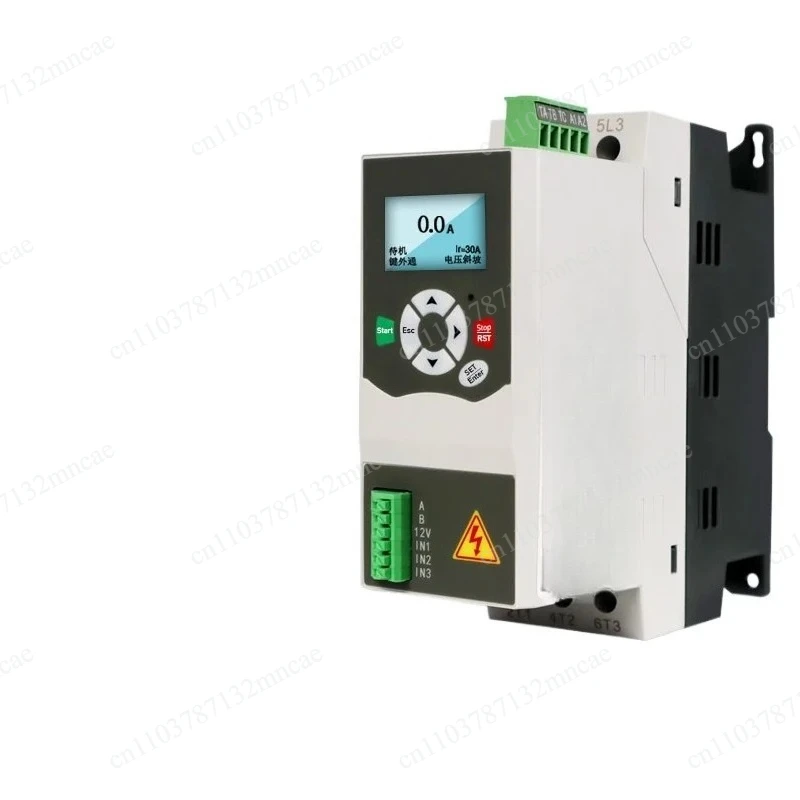 Built in bypass soft starter 18.5/22/30/37/45/55/75KW, three in and three out, no AC required