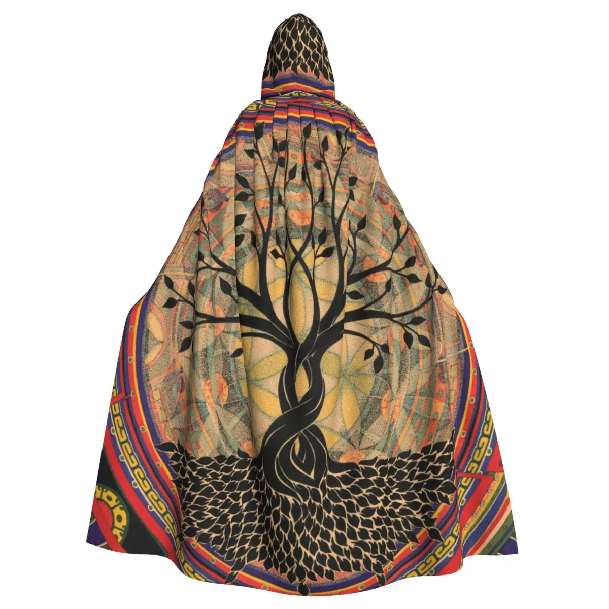 LifeTree Hooded Cloak Tree Of Life Aldult Cape Cosplay Costume Party Accessory Halloween
