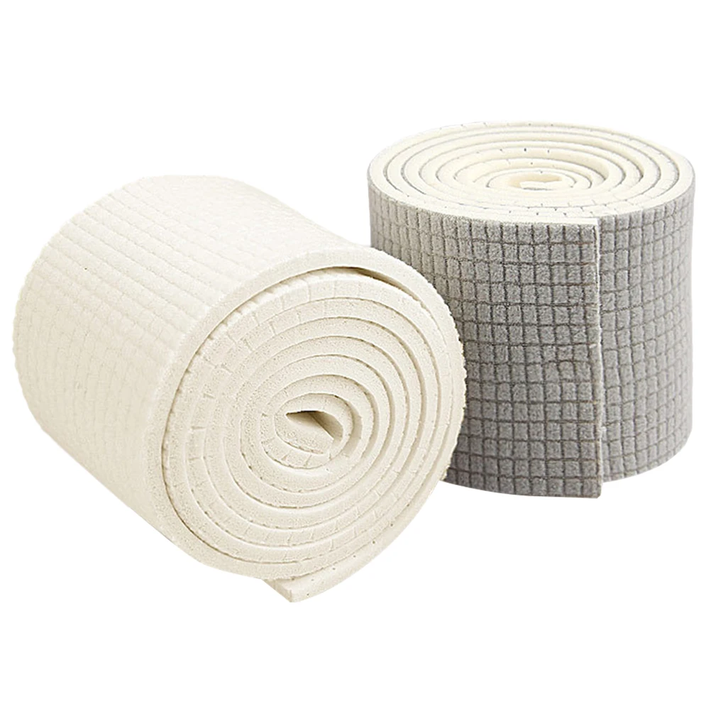 แผ่นรองรองเท้าลาเท็กซ์ 2 ชิ้น ตัดขนาดได้ แผ่นรองรองเท้าแบบแถบสำหรับปรับแต่งเอง แผ่นรองรองเท้าแบบ DIY ระบายอากาศได้ดี รองรับการวิ่งและเดิน