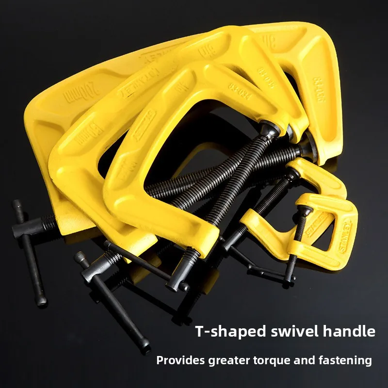 Heavy Duty G Woodworking Clamp, Deep Throat G Clamp 1/2/3/4/6/8