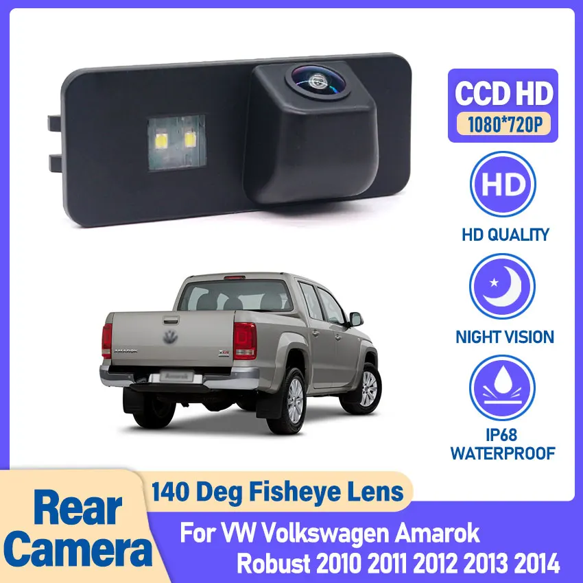 Car Rear View Parking Backup Camera For VW Volkswagen Amarok Robust 2010 2011 2012 2013 2014 HD CCD Night Vision Waterproof