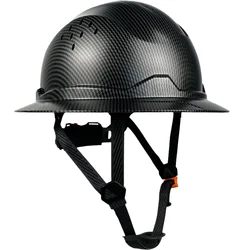 Full Brim Hard Hat For Engineer Construction Work Cap For Men ANSI Approved HDPE Safety Helmet with 6 Point Adjustable