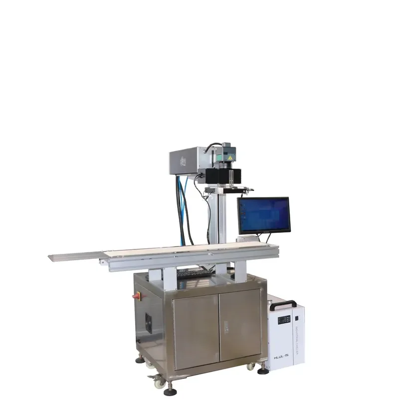 Flying UV Marking Machine With Visual Positioning System CCD Camera Marking Machine Vision Inspection Solution