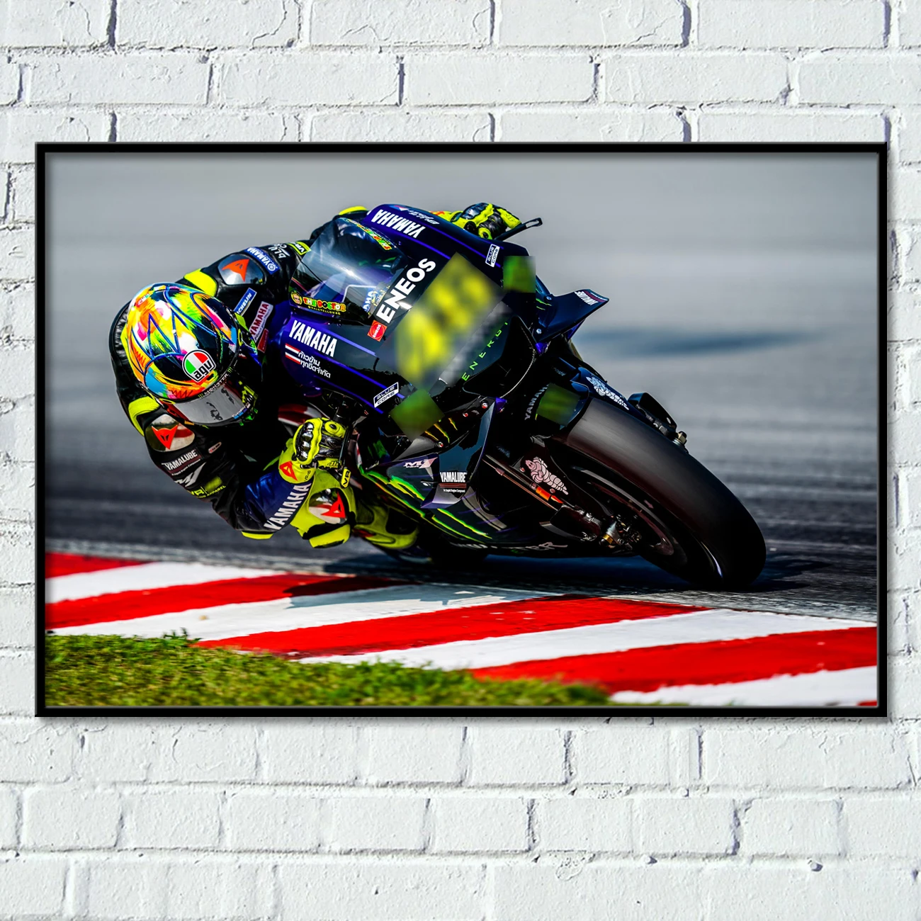 Superbike Posters Rossi Yamahas Racing Motor GP Sportbikes Modern Wall Art Fabric Prints Canvas Paintings Home Living Room Decor