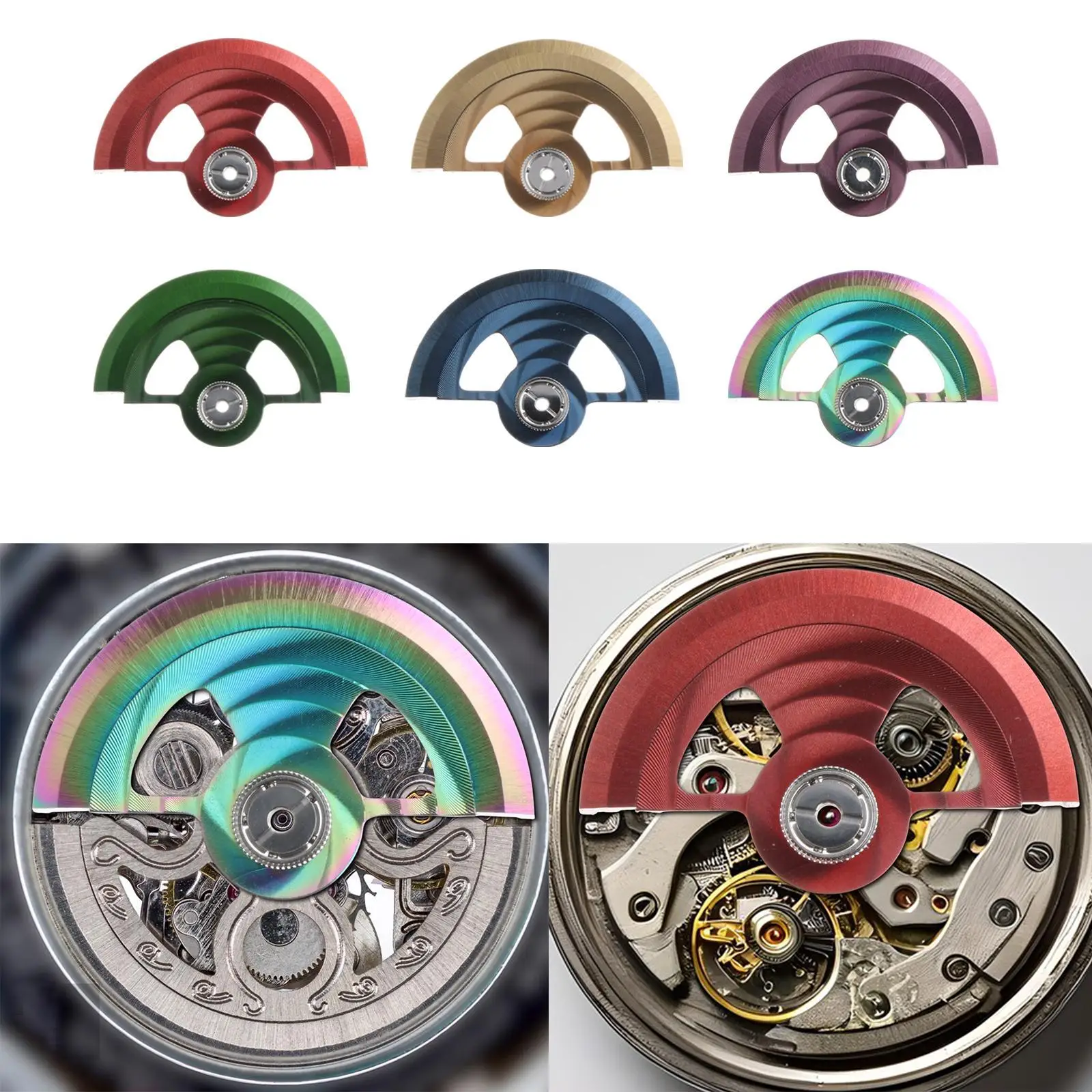 Watch Movement Rotor Oscillating Weight Pendulum Sturdy Replacement for Watch Component Watchmaker Supplies Home Use Business