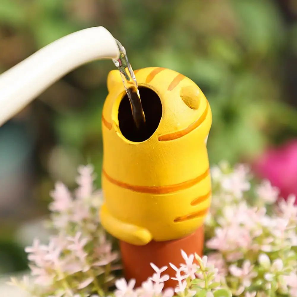 4 Pcs Set Plant Watering Spikes Cute Animal Self Watering Stakes Automatic Slow Release Clay Watering Tool view 2