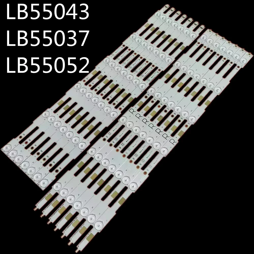

14 шт. светодиодных лент для подсветки LB55043 LB55040 LB55037 LB55052 для 55PUX6400 55PUK4900/12 55PUT6400 55PUT4900 55PUT6101 BDL5530QL 00