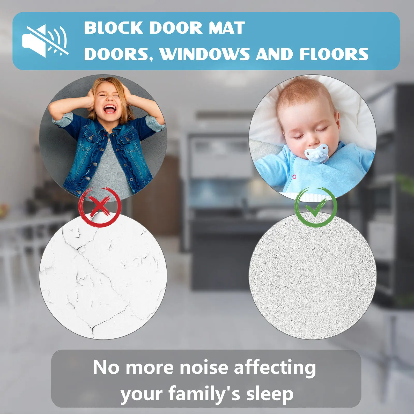 5Pcs Door Knob Protector Self Adhesive Bumper Guard Wall Stopper Cushion Impact Absorber Door Handle Crash Cushion Pad for Home