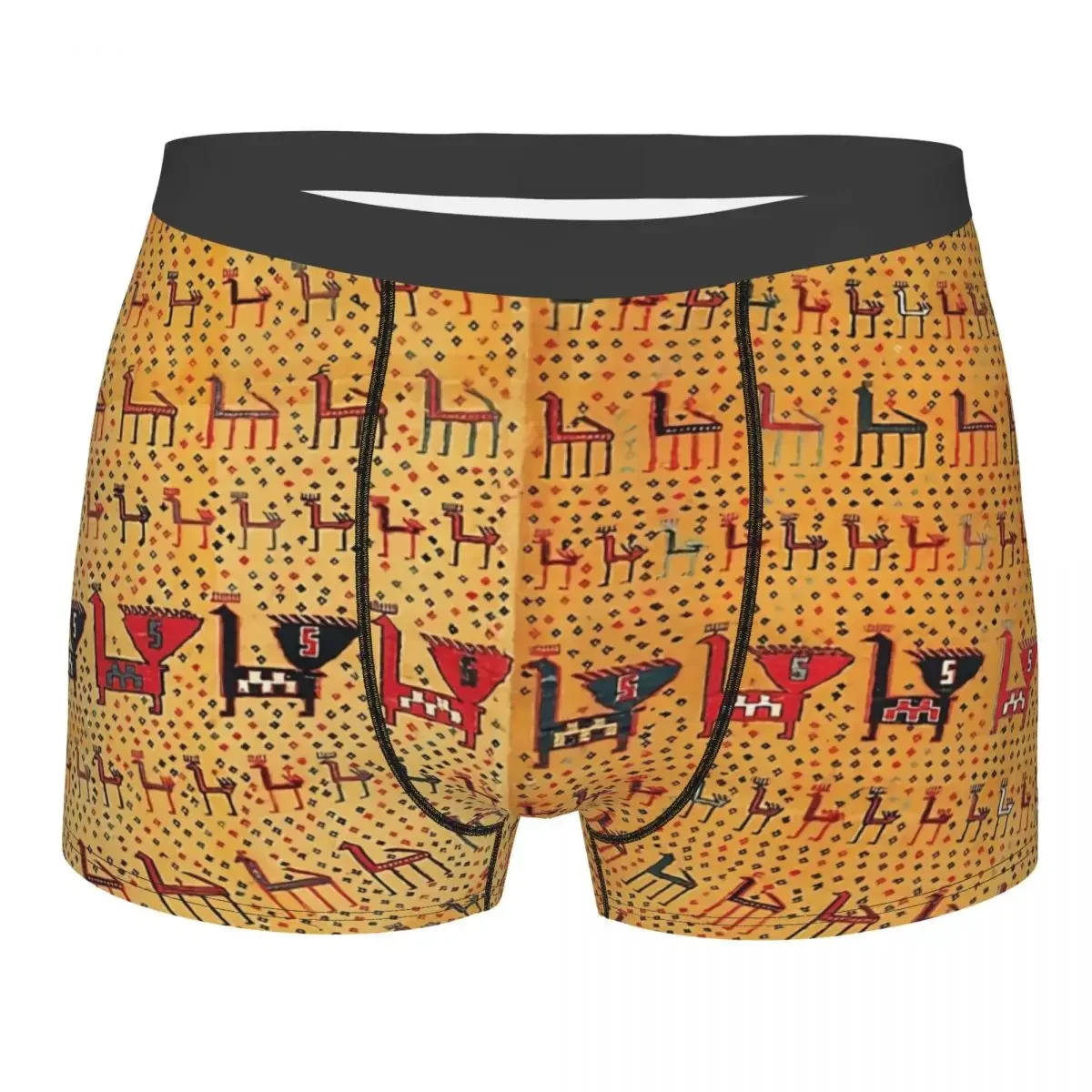 Moghan Men Boxer Briefs Oriental Rug Art Culture Highly Breathable Underwear Top Quality Print Shorts Birthday Gifts