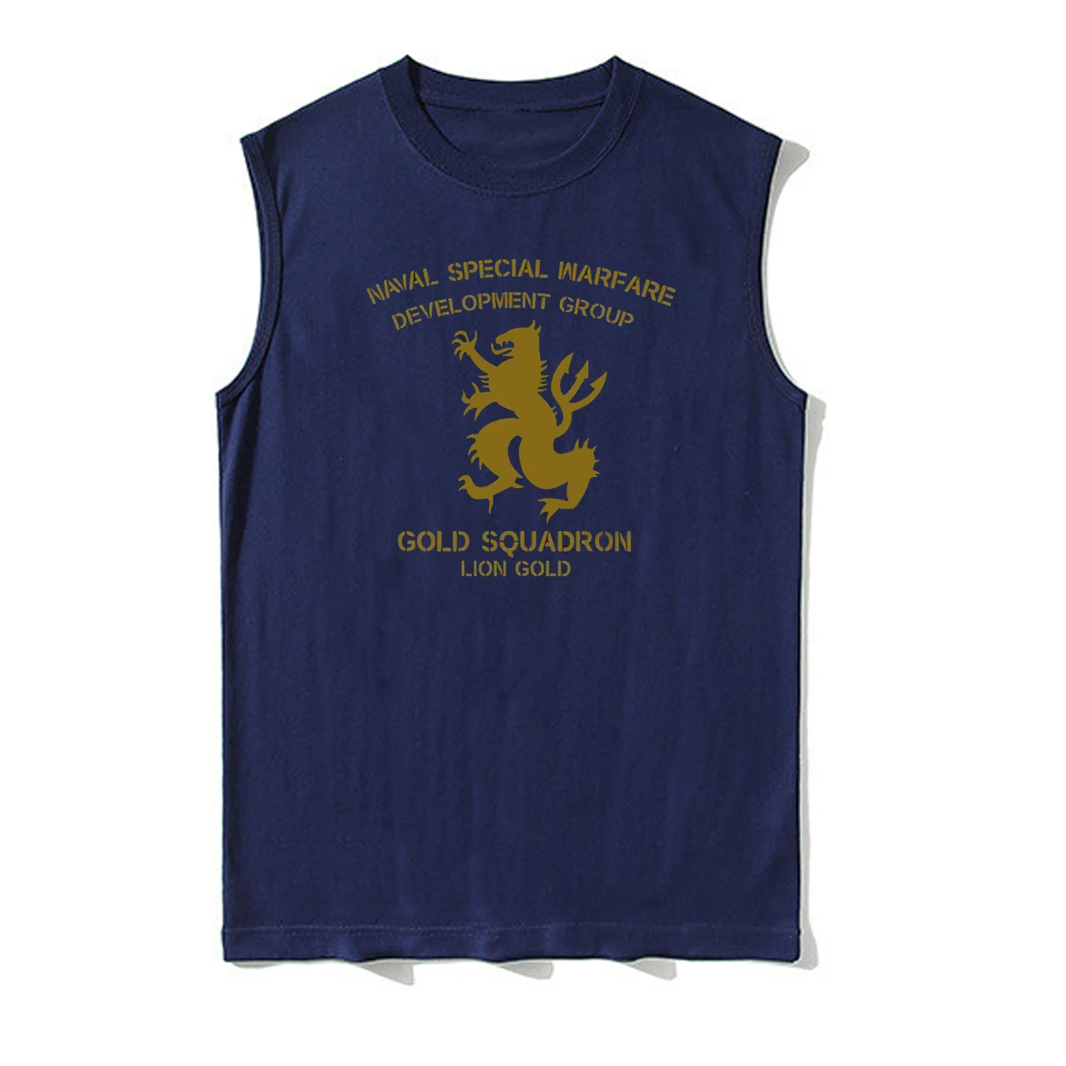 Naval Seals DEVGRU Seal Team 6 Crusaders Gold Squadron Tanktop New 100% Cotton O-Neck Casual Vest Mens Sleeveless T-shirt