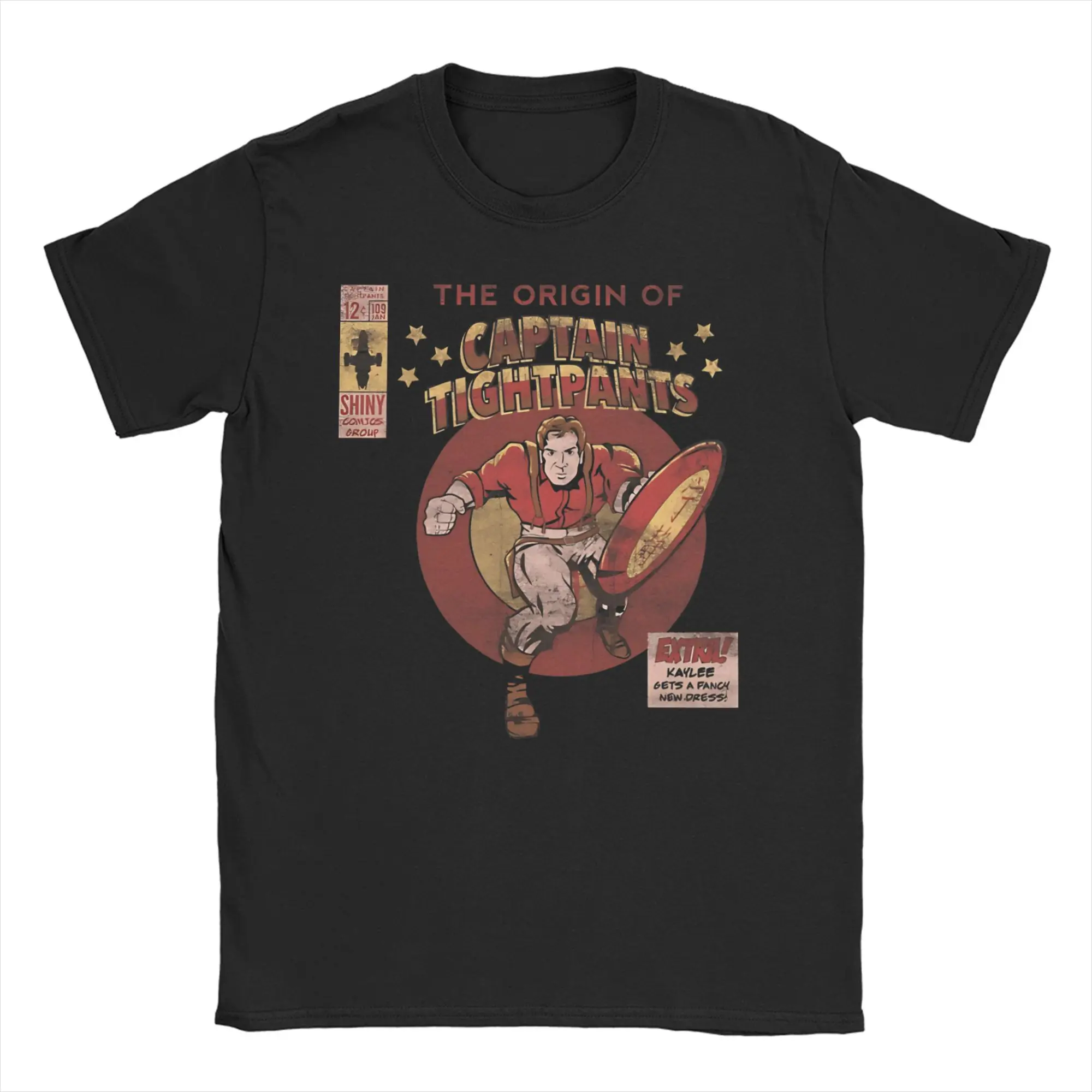 Camiseta engraçada Captain Tightpants Firefly Serenity para homens e mulheres, gola redonda, camiseta de algodão puro, manga curta, roupas plus size