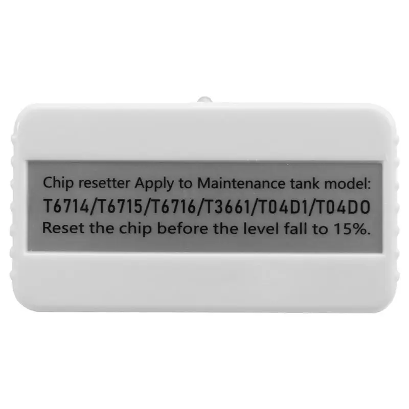 

Новинка! Инструмент для сброса чипов картриджей T04D1 для T6714, T6715, T6716, T3661, T04D0, сброса чипов картриджей для отработанных чернил B