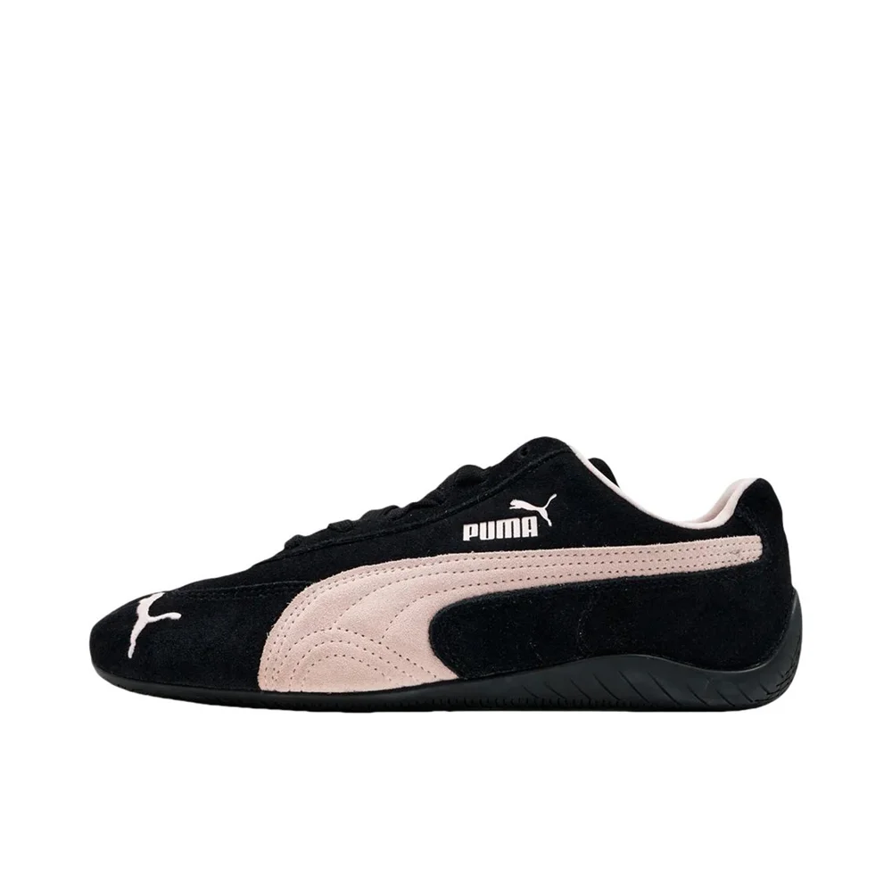 Puma Sepeedcat OG Women and Men Black Powder Retro Leather Lightweight Anti-slip Cushioning Athletic Trainers 398846-09