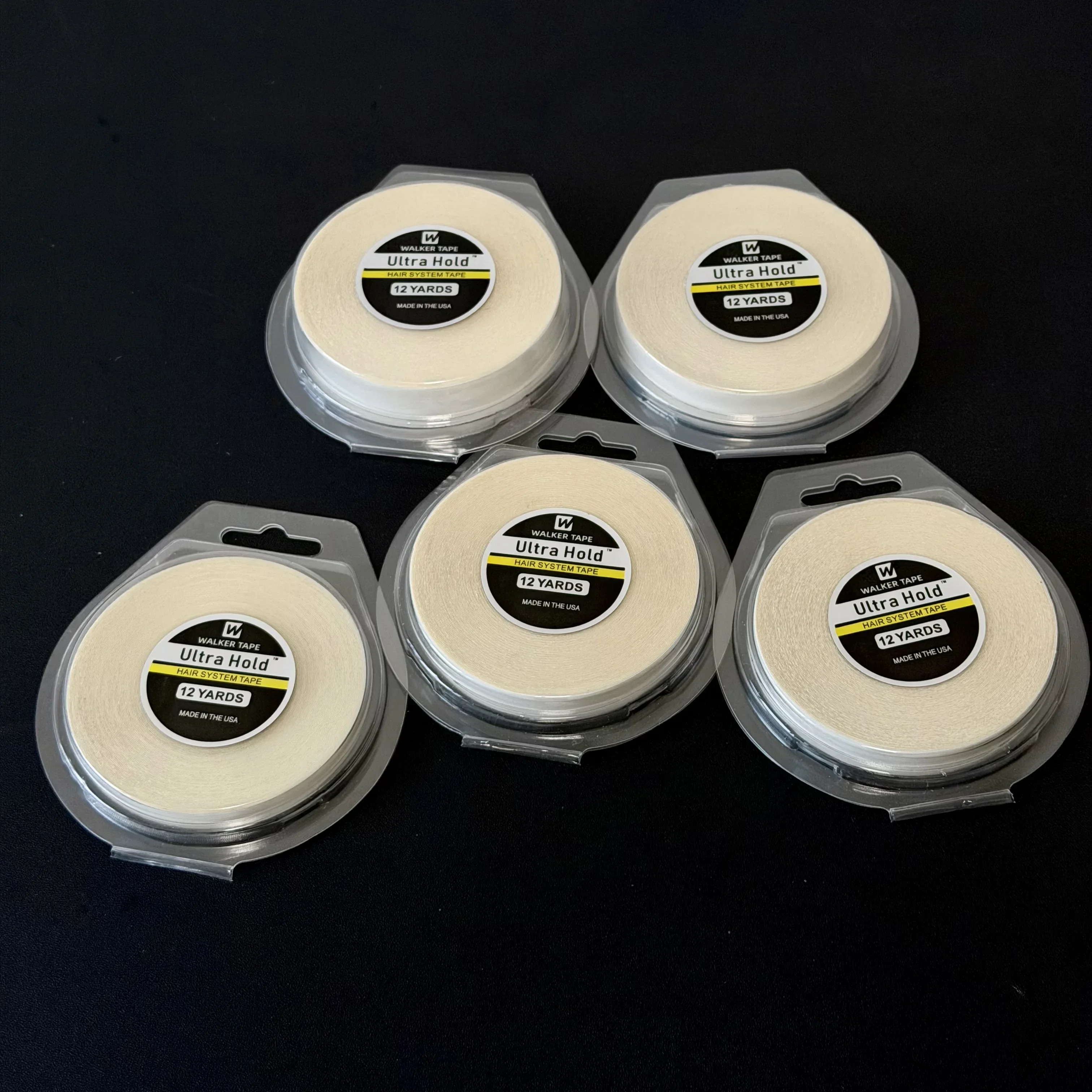 

Ultra Hold Hair System Tape 12yd Double Sided Adhesive White Tape for Hair Extensions Toupees Wigs Strong Grip