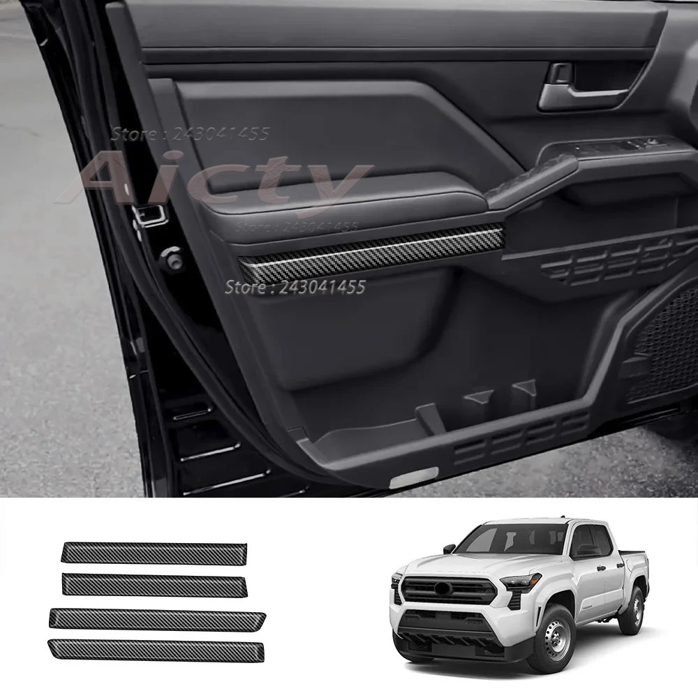 

For Toyota Tacoma 2024 2025 ABS Door Under Decorative Strip Door Armrest Handle Door Bowl Inner Panel Decoration Styling Frame