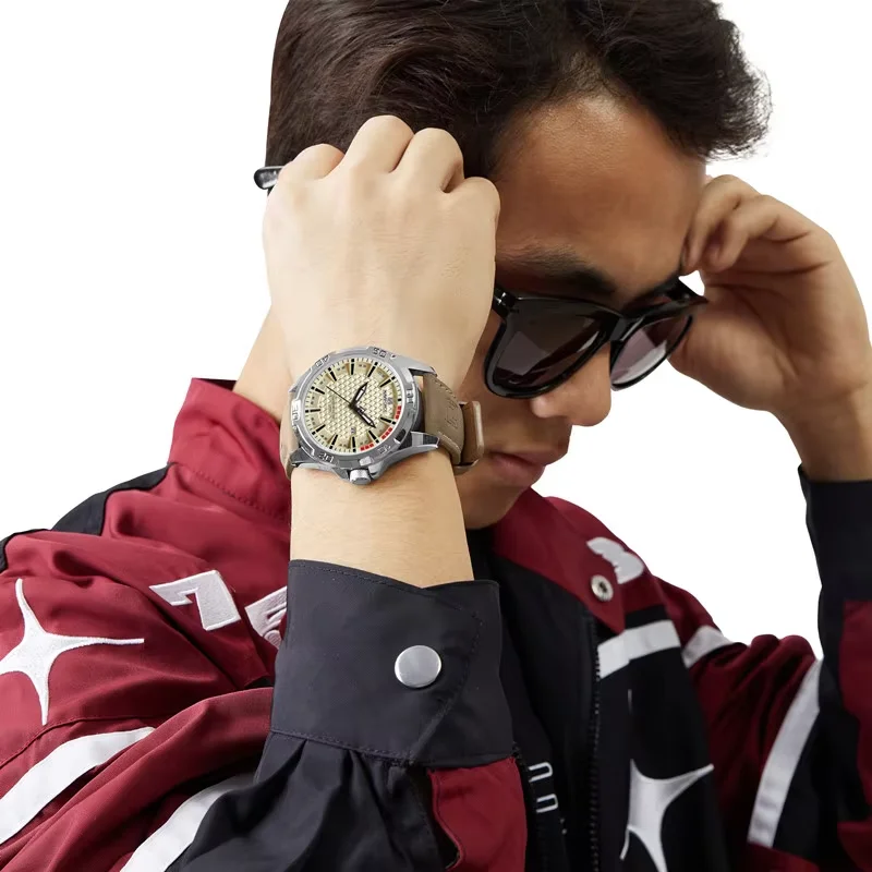 トップブランド naviforce 男性クォーツ時計スポーツ耐衝撃防水革男性ファッション高級腕時計カジュアルカレンダー時計