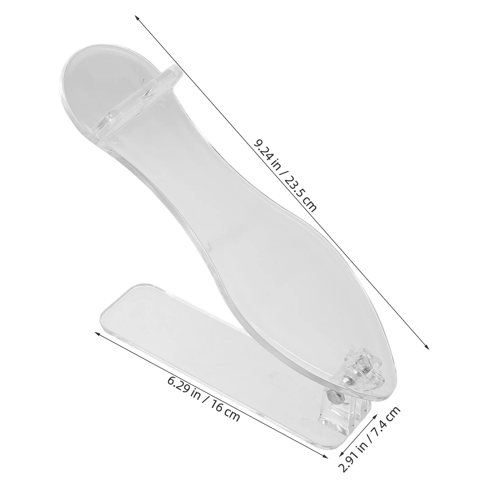 2pcs Transparent Shoe Rack Clear Display Stand For Heels Sandals Sneakers Lightweight Plastic Storage Rack For Entryway Home