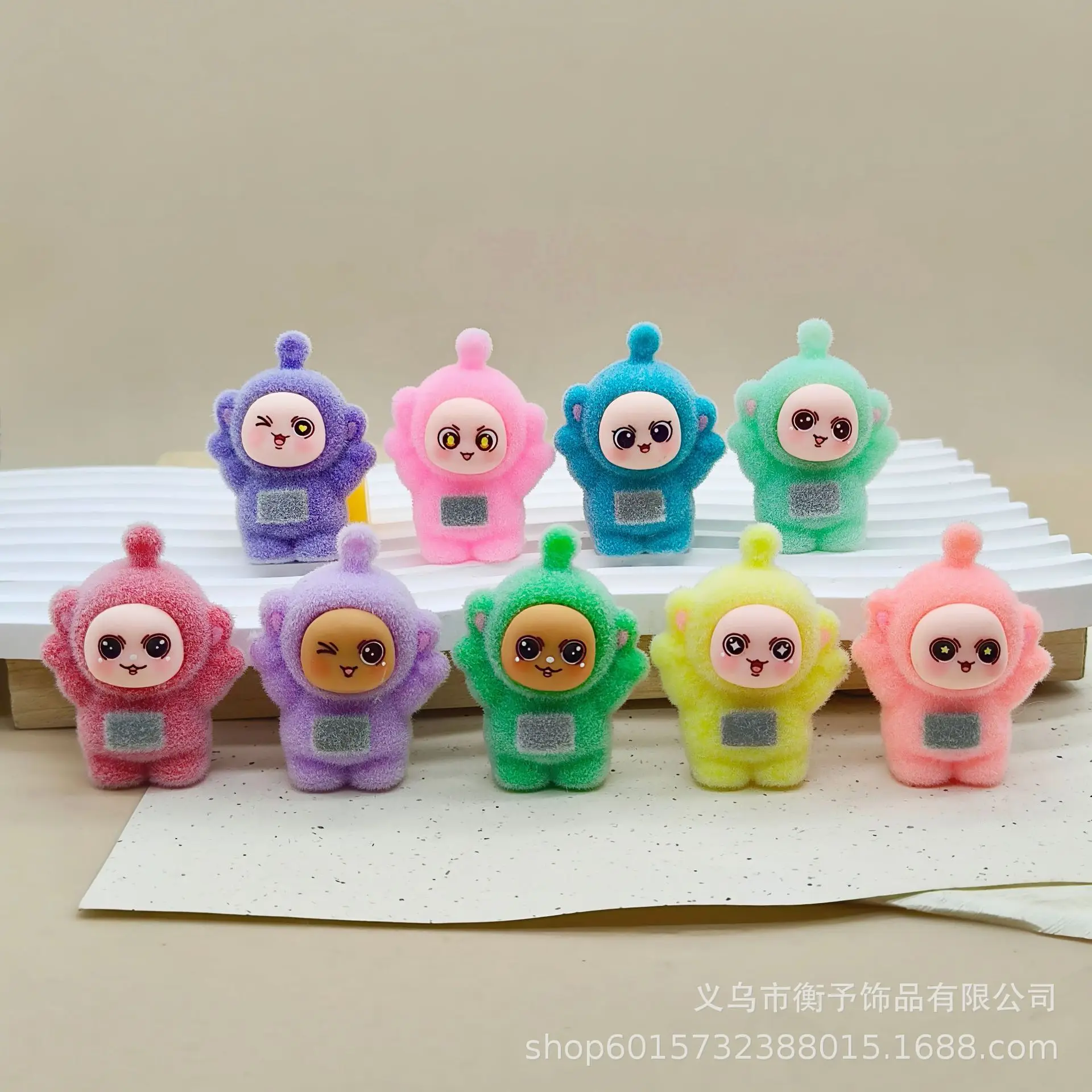 Cartoon Cross-Border Teletubbies Keychain Creative Pendant Adorable Desktop Ornament Bag Accessory Gift