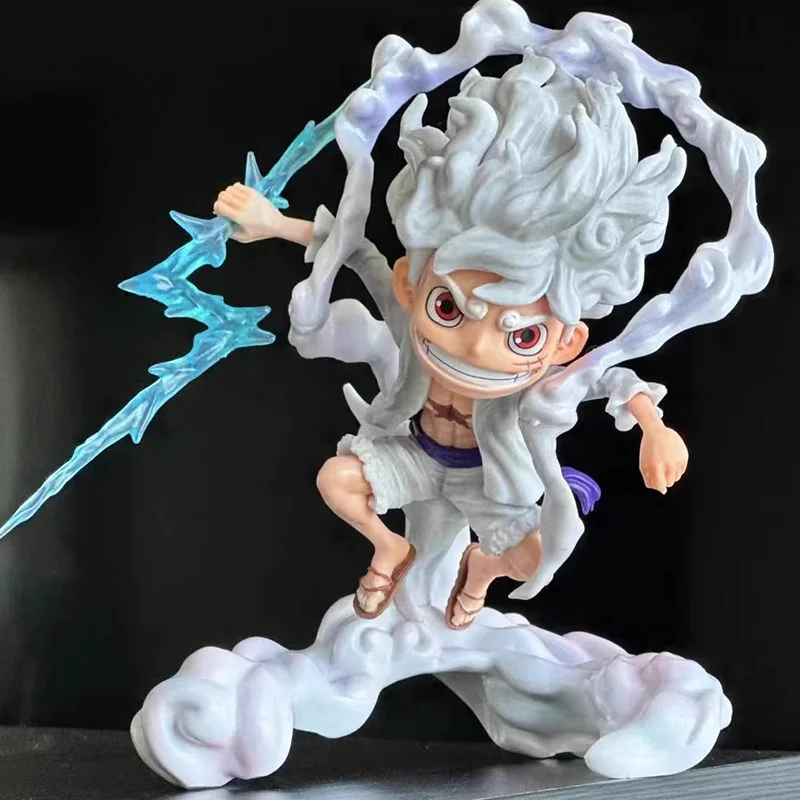 One Piece Anime Figure Toys Sd Nika Luffy 5th Gear Awake 16cm Pvc Figurine Action Figures Collection Model Ornaments Gifts Toys