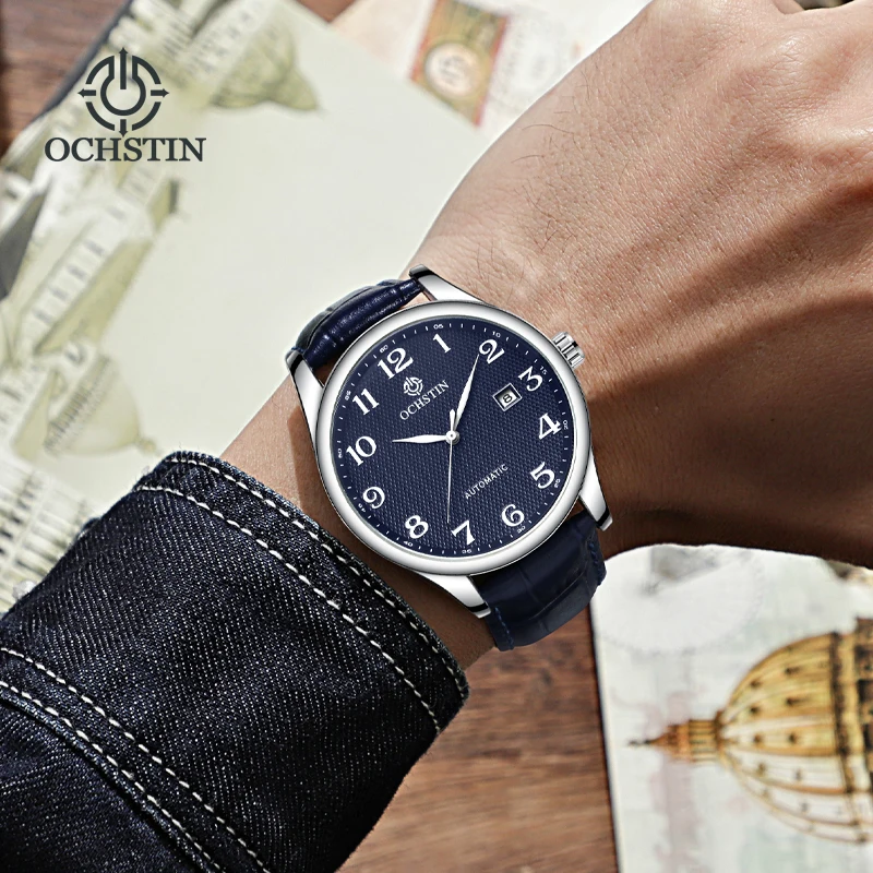 OCHSTIN August 2024 New Master Series Casual Fashion Fully Automatic Hollow Waterproof Watch Men\'s Mechanical Watch