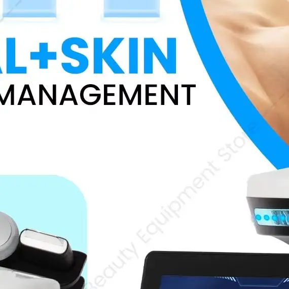 Intelligent Ice Blue 7In 1 Facial Therapy Machine  Skin Detection Cleaning Moisturizing Firming Skin Reducing Fine Lines Beauty