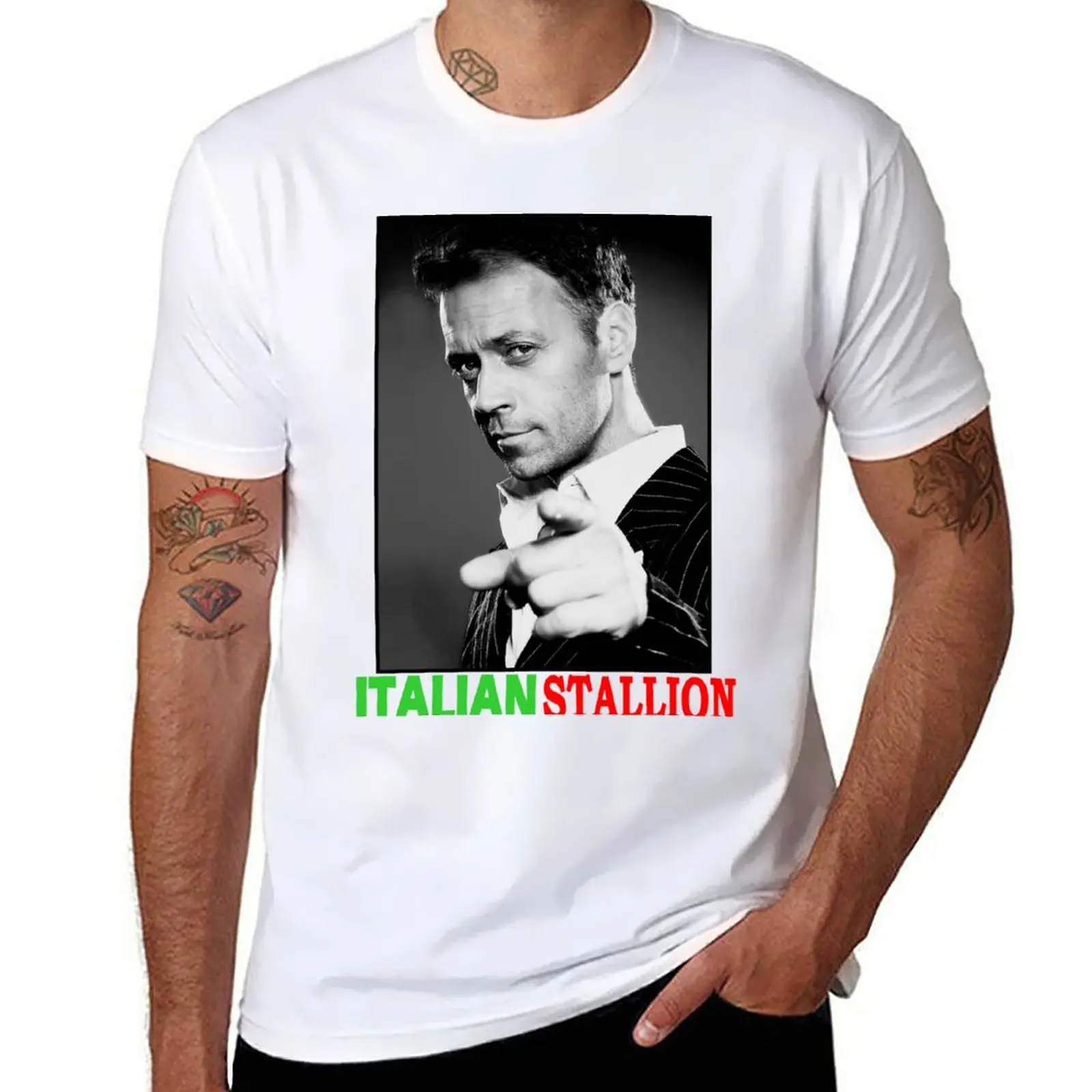 

New ITALIAN STALLION - ROCCO SIFFREDI T-Shirt Oversized t-shirt summer top oversized t shirt T-shirt men