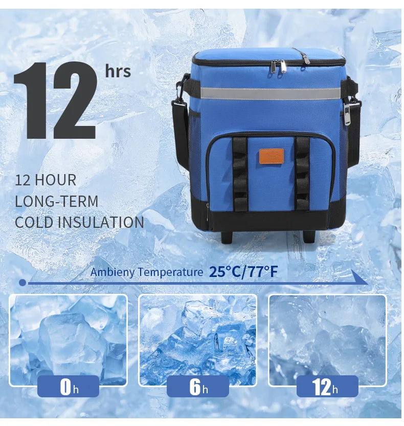 Popular Portable Takeaway Insulated Box 3d Printing Logo Design Electric Refrigeration Cooler Three Sets