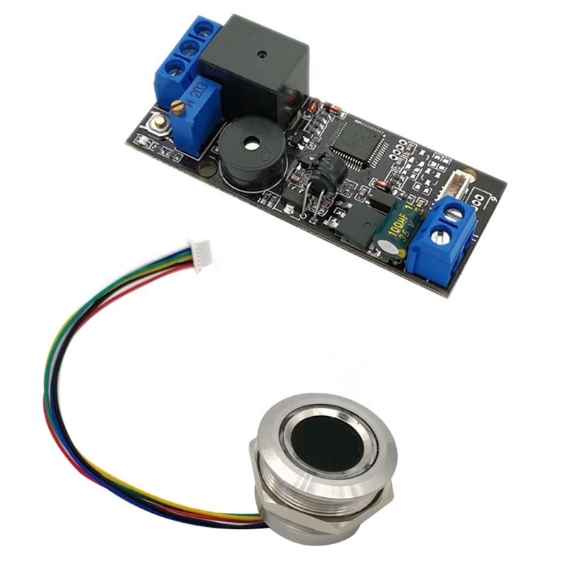 K202+R503 Fingerprint Controller Kit DC12V Low Power Consumption K202 Fingerprint Control Board +R503 Fingerprint Module