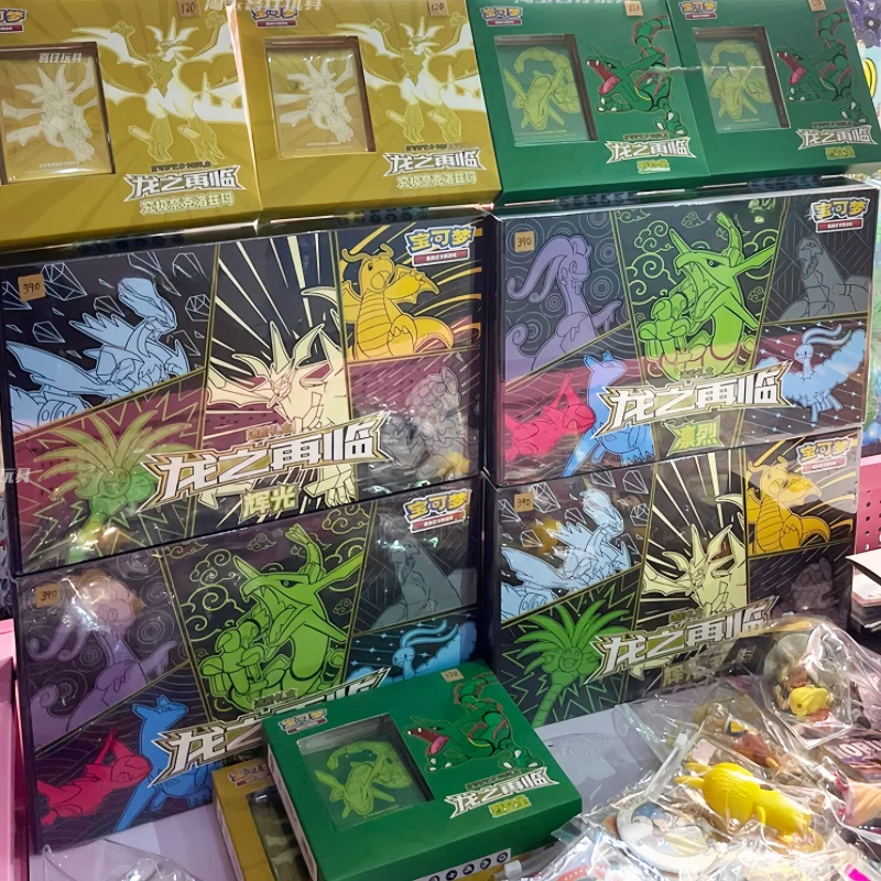 nouveau-jeu-de-cartes-pokemon-original-type-d'echange-chinois-simplifie-60-retour-du-dragon-boite-cadeau-avancee-collection-de-cartes