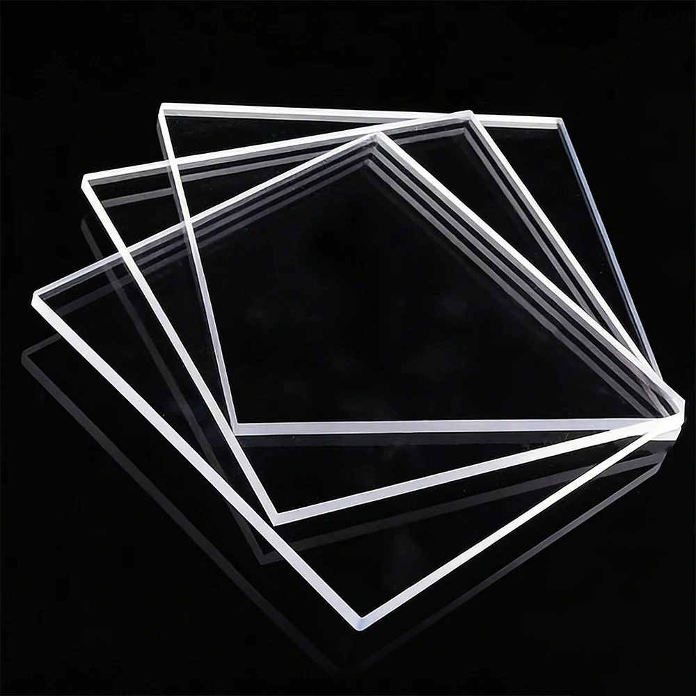 Thick 6/8/10mm High Transparent Plastic Board 100x100mm-300x500mm Advertising Decoration DIY Handmade Display Cabinet Partition