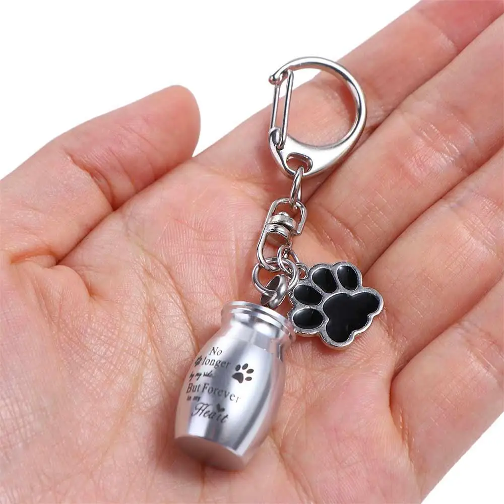 باو طباعة الحيوانات الأليفة الجرار المفاتيح الفولاذ المقاوم للصدأ مقاوم للماء الكلب رماد تذكار الحيوانات الأليفة جرو ارتداء مقاومة جرار الحيوانات الأليفة كيرينغ التذكاري #1