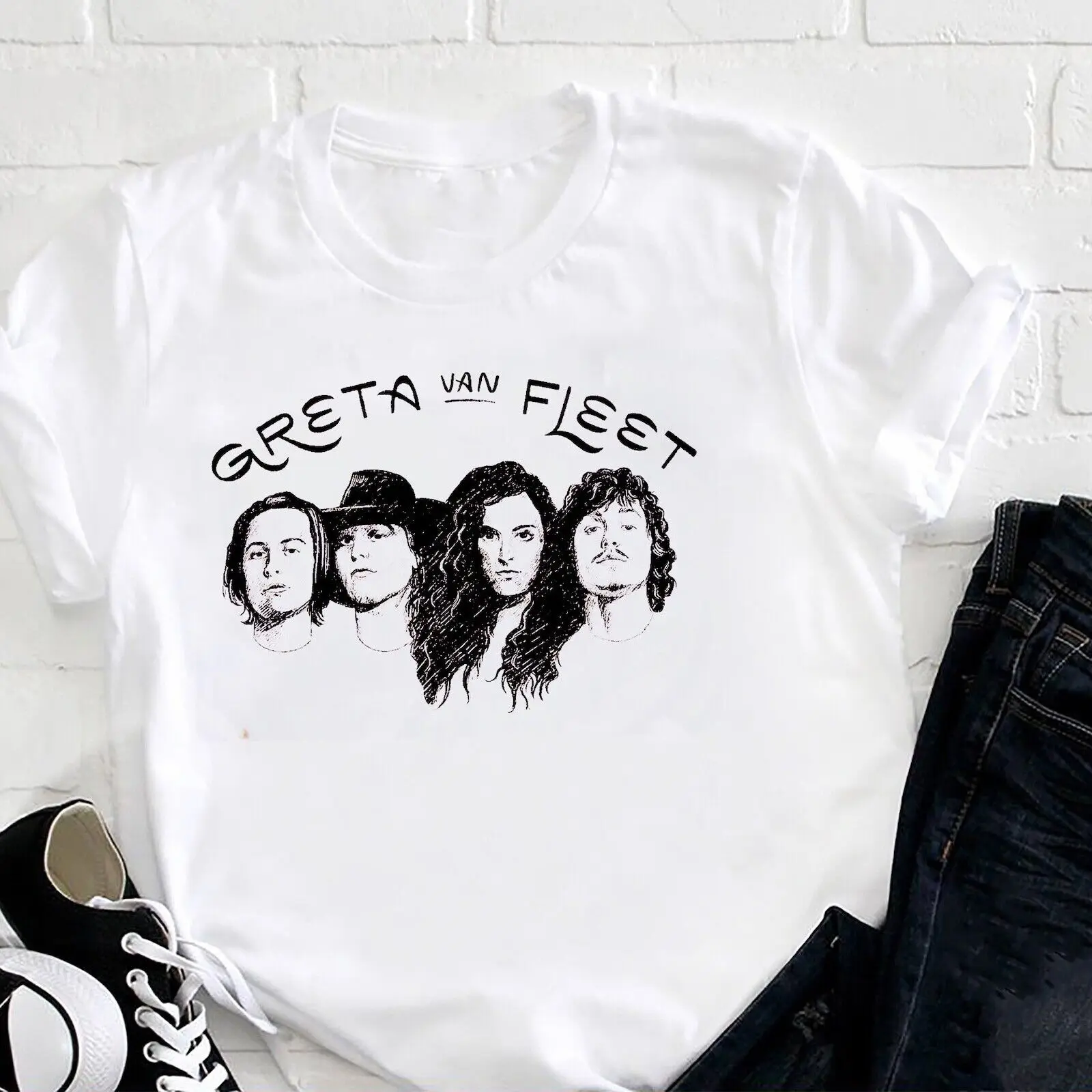 Greta Van Fleet Vintage T-Shirt, Greta Van Fleet Starcatcher World Tour Shirt, G