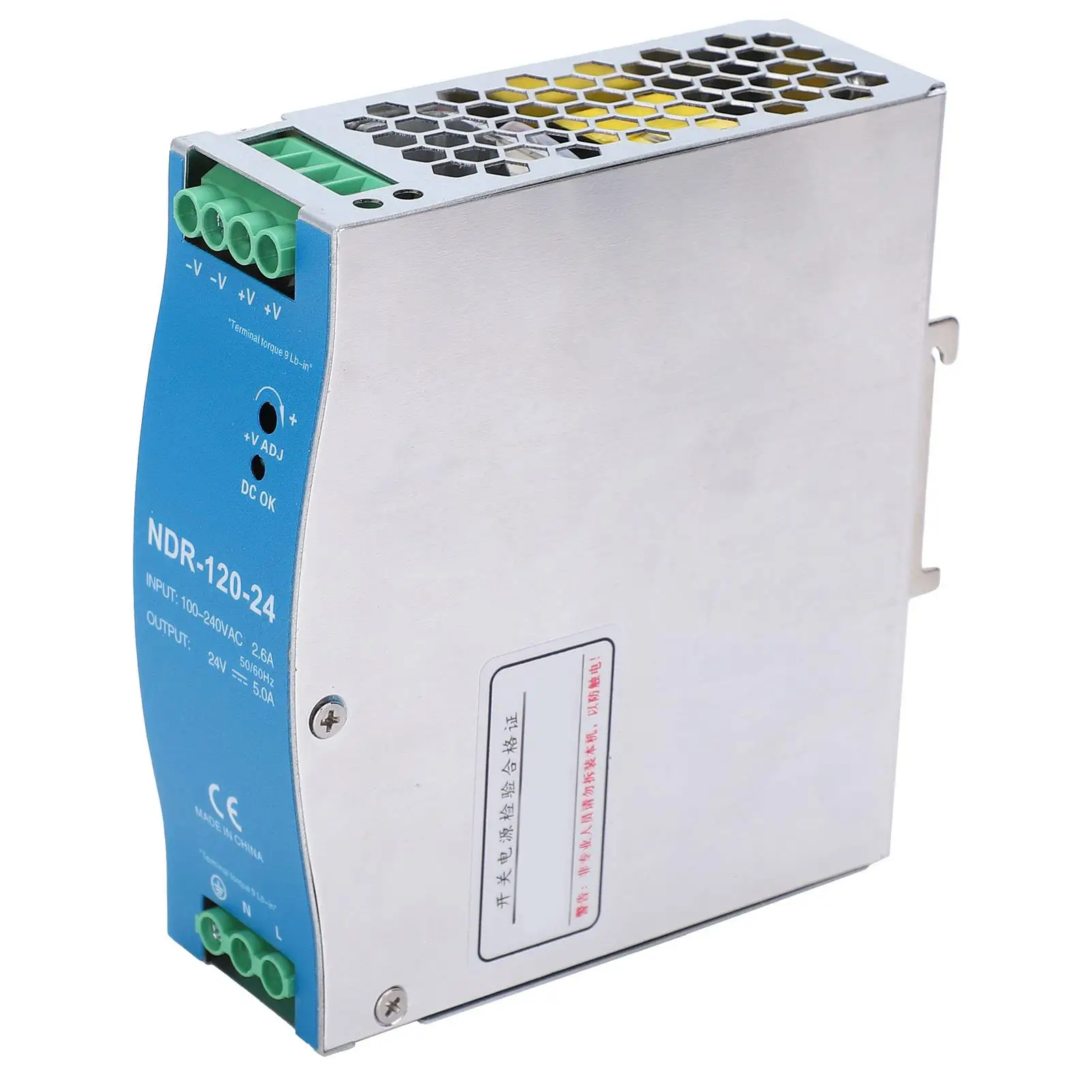 

for industrial Din Power Supply 100240VAC 120W 24V Switching Adapter NDR 120 TO 24 for PLC Applications