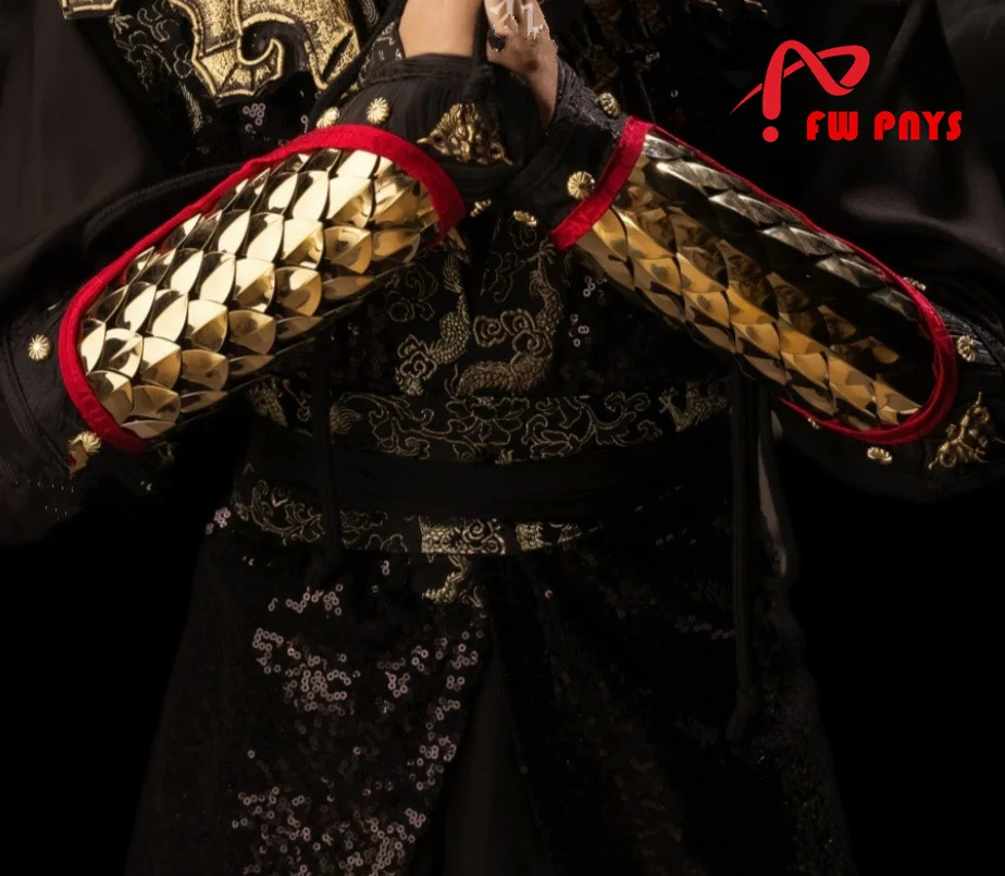 Accessoires de couronne de cheveux de couvre-chef de soleil Wukong de mythe noir avec des performances de festival de plumes