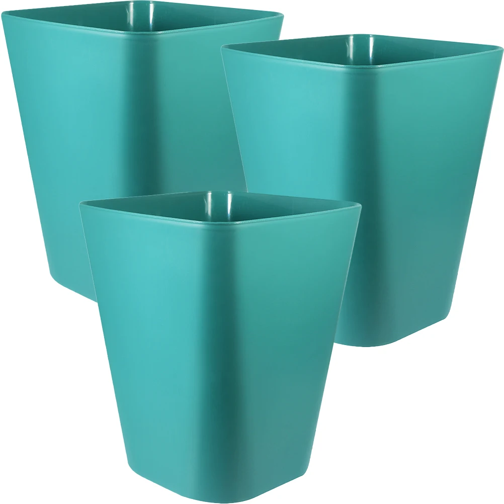 3 قطعة سلة المهملات في الهواء الطلق سلة المهملات سعة كبيرة مناسبة لمكتب الحمام غرفة نوم متعددة الاستخدام دلو القمامة سلة المهملات