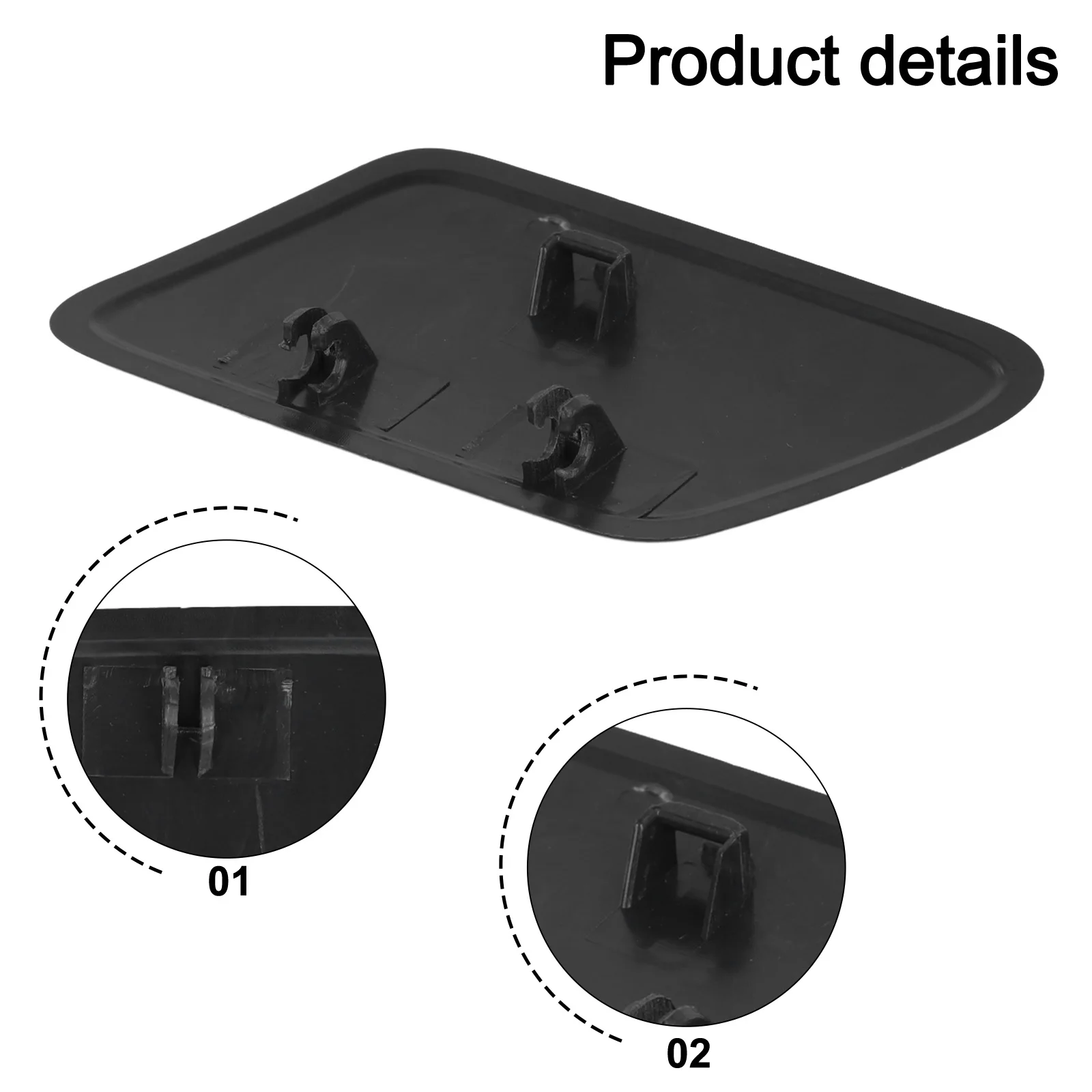 Manual Measurement Deviation 39993164 Headlight Washer Plastic Material Vehicle Parts For Car Maintenance For Front Right Bumper