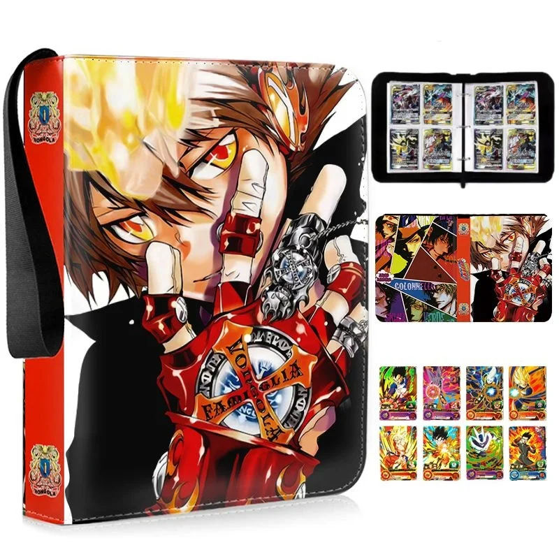 

Katekyo Hitman Reborn детские игрушки 400 шт., переплет, игровая карточная коллекция, папка для книг, модные визитки с героями мультфильмов, подарки