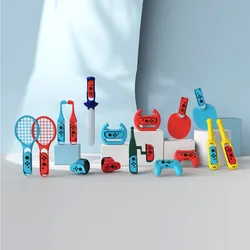 Yoteen Accessoire Kits Voor Nintendo Switch/Oled Sports18 In 1 Joycon Controller Grip Vishengel Lichtzwaard Race Wiel Tennies