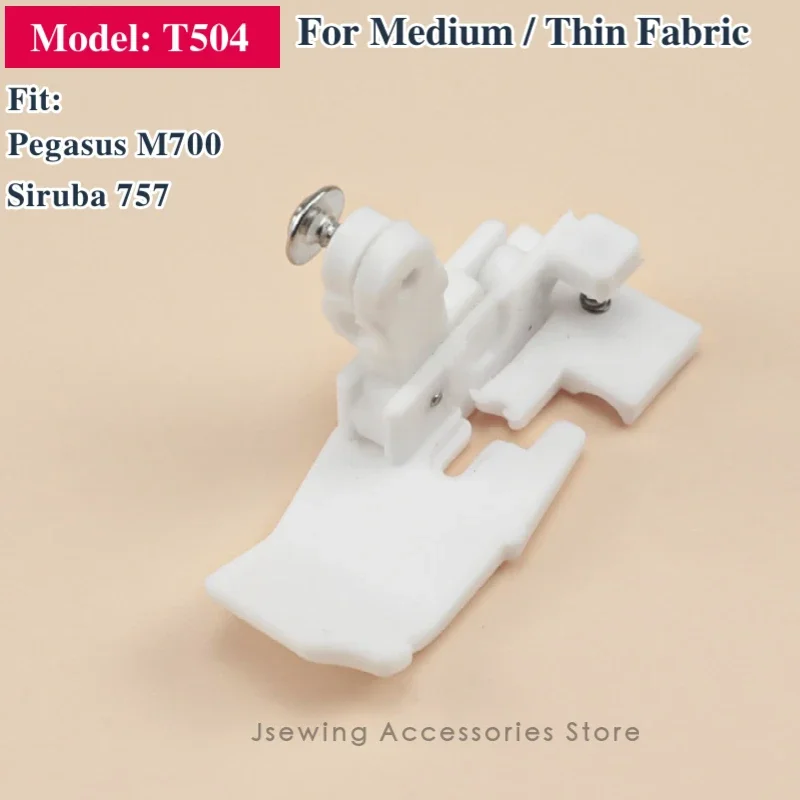 Plastic Presser Foot Fit 5 Thread Industrial Overlock Sewing Machine Accessories Siruba757 988 Pegasus M700 EX Series JACK 798