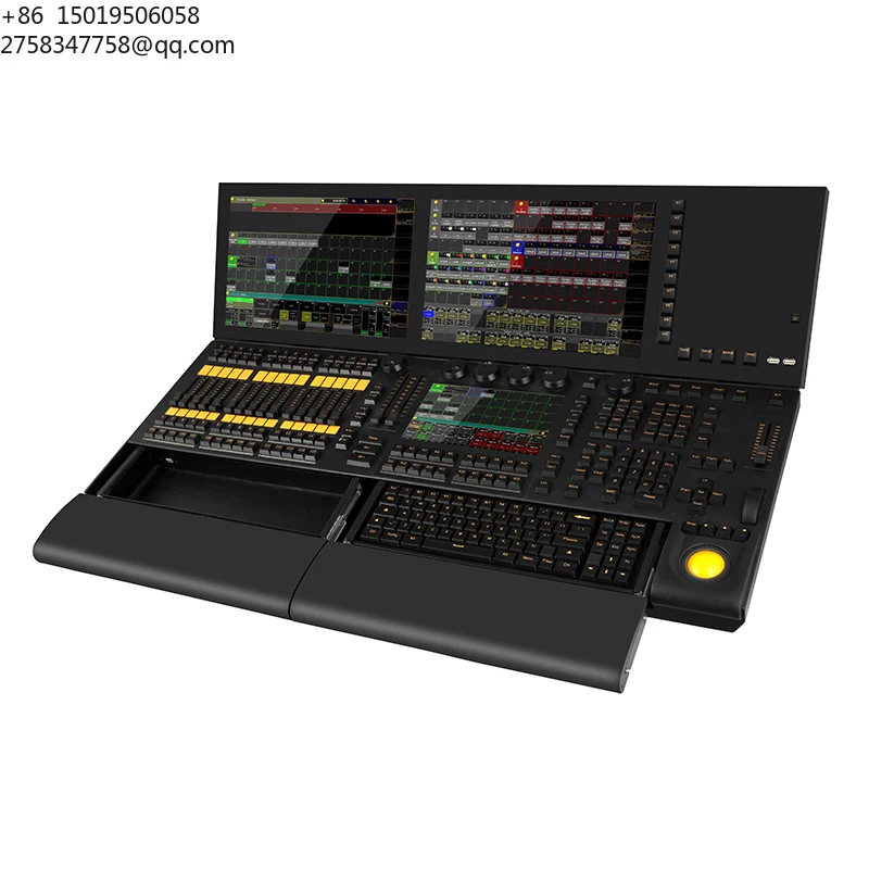 Dual Screen Professional DJ Concert Wedding Stage Lighting Console Grand Light Show for Linux System Dimmers