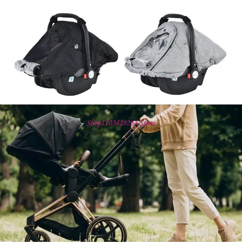 Outdoor Infant Car Protector Waterproof Oxford Fabric Feature Zipper Entry