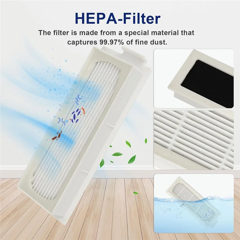 A83G-For ECOVACS DEEBOT T20 Omni جهاز آلي لتنظيف الأتربة استبدال أجزاء فرشاة جانبية رئيسية فلتر Hepa ممسحة منصات أكياس الغبار