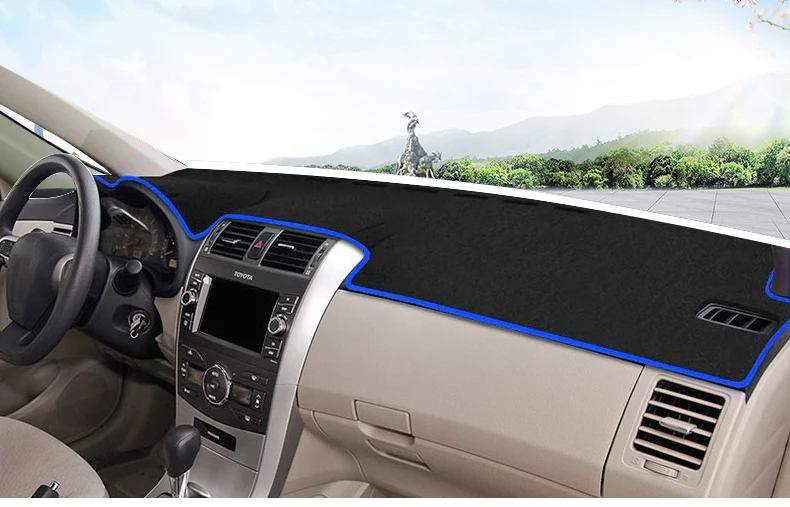Auto Dashboard Abdeckung Dash Anti-Uv-Matte Für Toyota Corolla E180 E150 2006 2007 2008 2009 2010 2012 2013 2014 2015 2016 2017 2018 – Detail 9