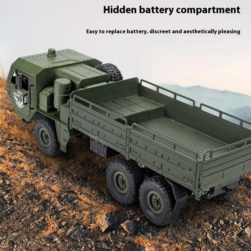 JJRC Q60 Q75 1:16 RCカー シミュレーション THAAD 六輪軍用トラックモデル オフロードクライミング 子供用RCカー おもちゃ クリスマスプレゼント