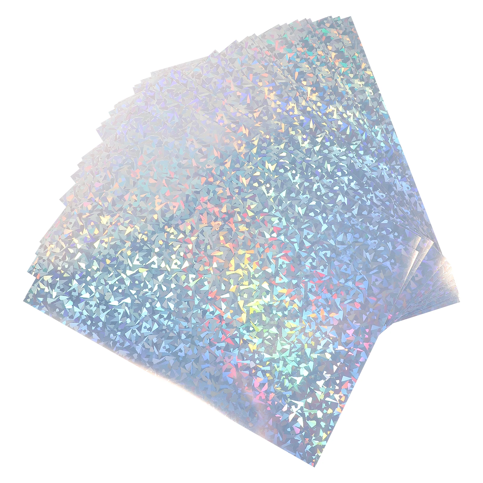 

20 Sheets Holographic Vinyl Stickers Waterproof Decals DIY Craft Film Printable Engraving Self Adhesive Decorative Sheets