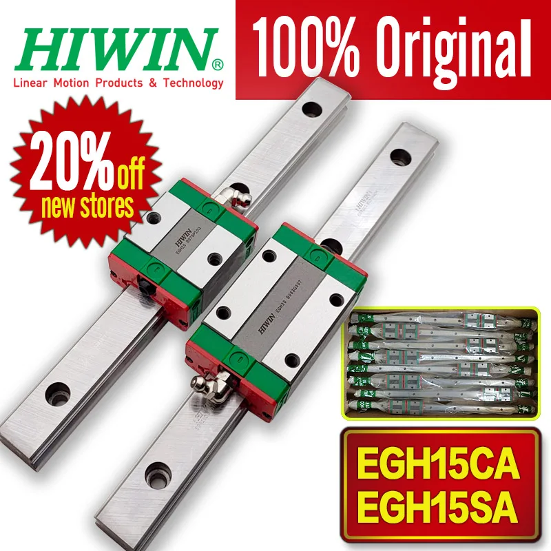 hiwin original trilho de guia linear egh15sa egh15ca egh20sa egh20ca egh20ca egh25sa egh25ca liga aco para impressora 3d cnc 01