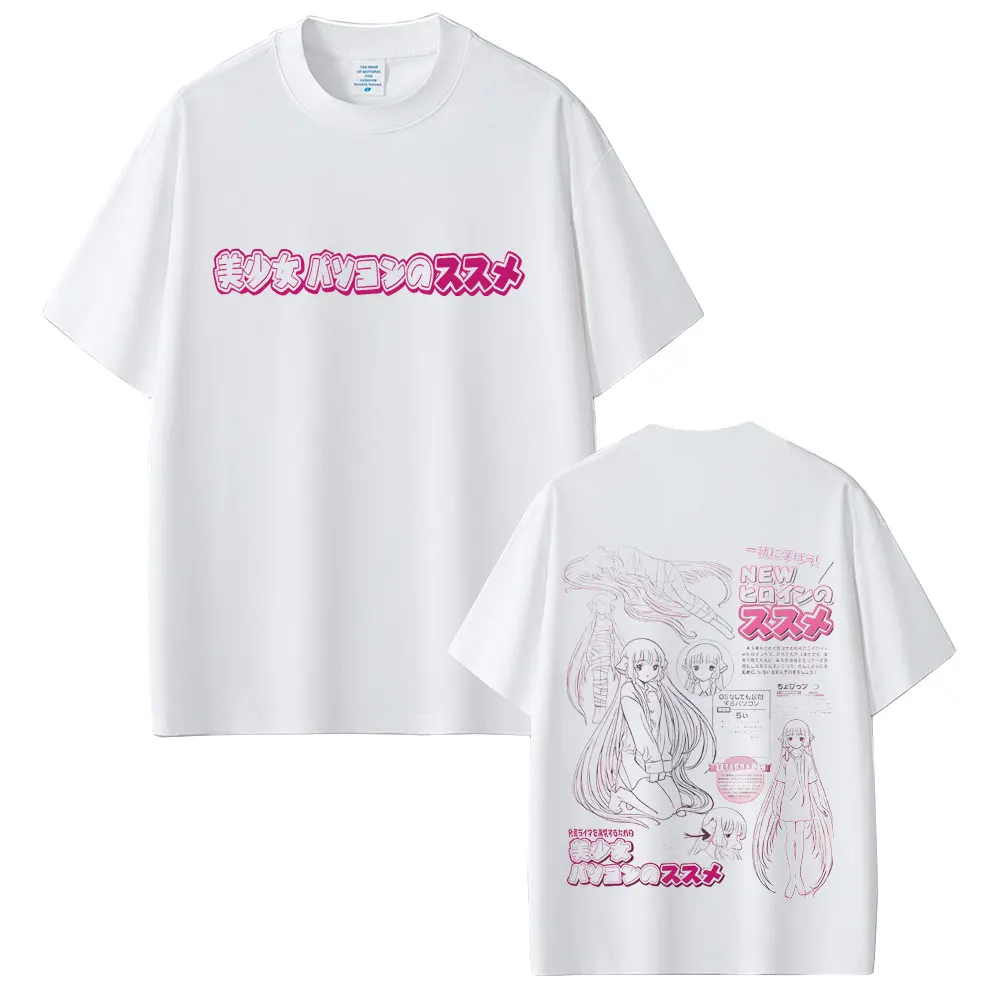 

Japanese Anime Chobits Chi Graphic T-shirt Men Women Kawaii Cute Cartoon Oversized T Shirt Unisex Casual Cotton Vintage T-shirts