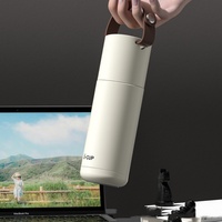 350ML Thermal  Coffee Cup Travel Mug Portable With Lid And Handle Insulated Vaccum Thermos Water Bottle