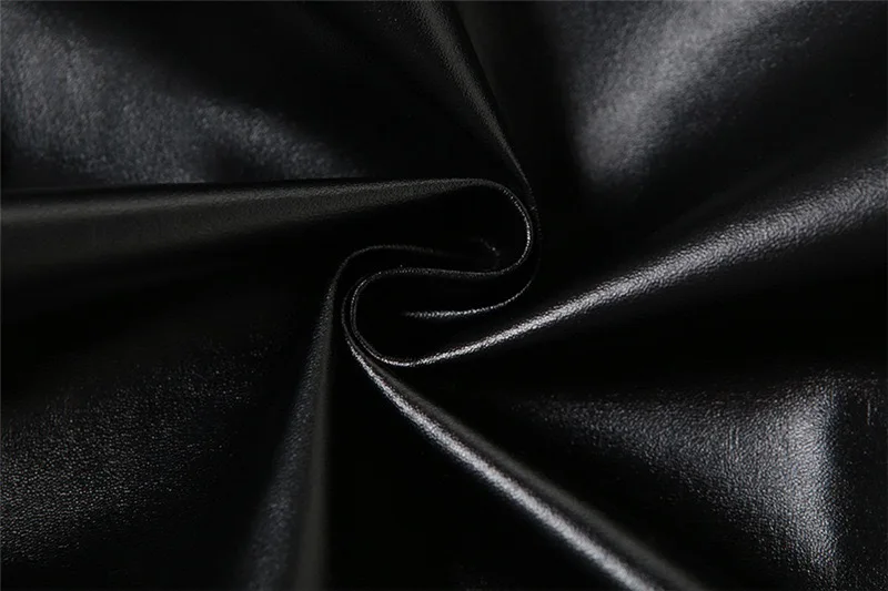 Black Hooded Cool Leather Jacket Spring Autumn Korean Loose-Fit Slim Short Zipper Motorcycle Jacket